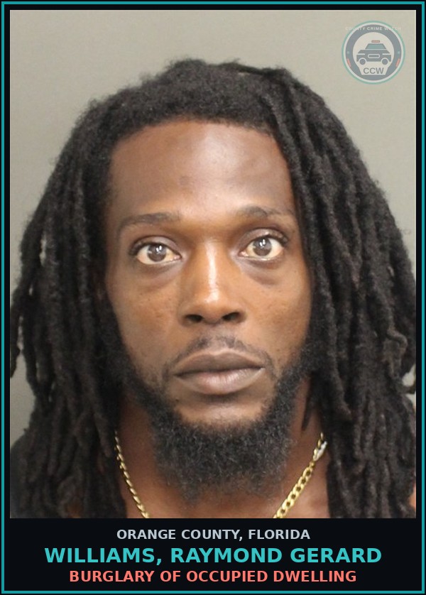 Booking mugshot of WILLIAMS, RAYMOND GERARD in Orange County