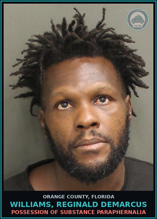 Booking mugshot of WILLIAMS, REGINALD DEMARCUS in Orange County