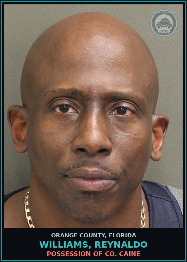 Booking mugshot of WILLIAMS, REYNALDO in Orange County