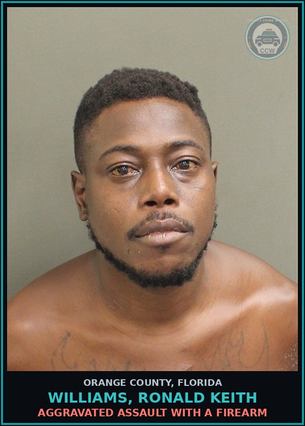 Booking mugshot of WILLIAMS, RONALD KEITH in Orange County
