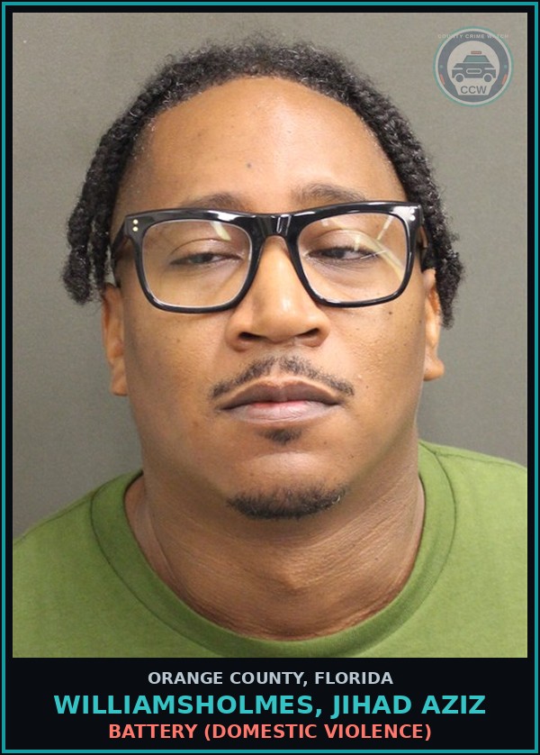 Booking mugshot of WILLIAMSHOLMES, JIHAD AZIZ in Orange County