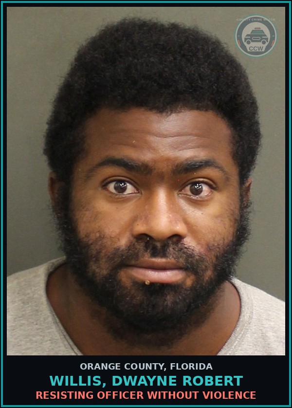 Booking mugshot of WILLIS, DWAYNE ROBERT in Orange County