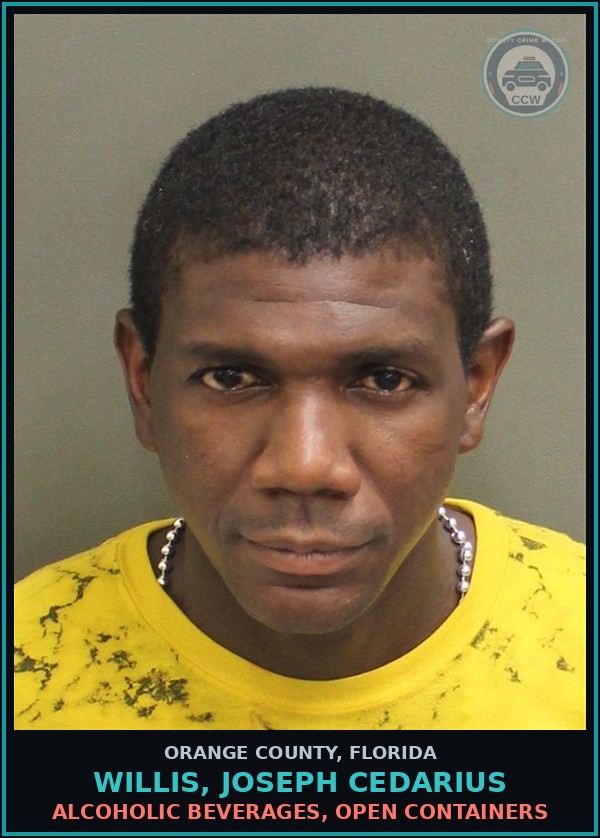 Booking mugshot of WILLIS, JOSEPH CEDARIUS in Orange County
