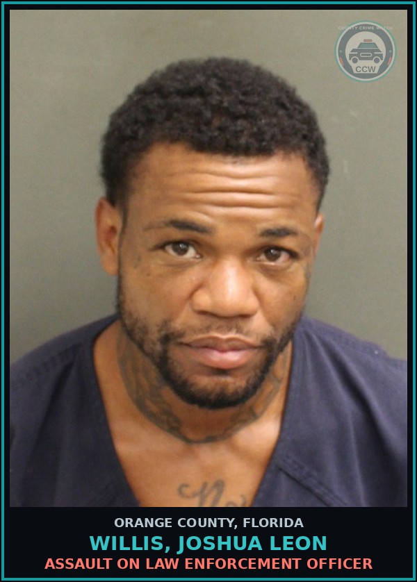 Booking mugshot of WILLIS, JOSHUA LEON in Orange County