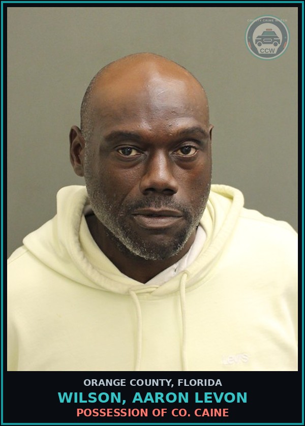 Booking mugshot of WILSON, AARON LEVON in Orange County