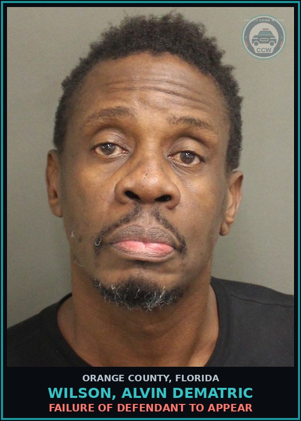 Booking mugshot of WILSON, ALVIN DEMATRIC in Orange County