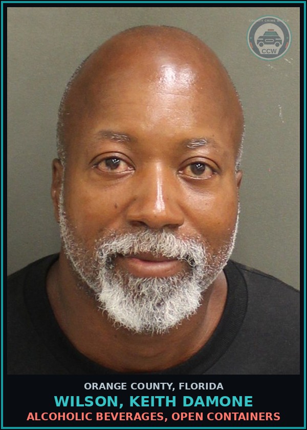 Booking mugshot of WILSON, KEITH DAMONE in Orange County