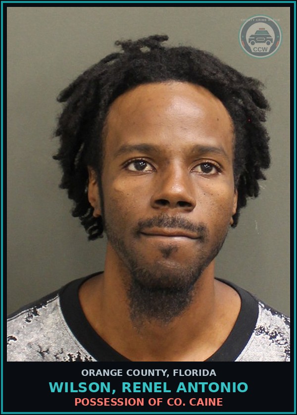 Booking mugshot of WILSON, RENEL ANTONIO in Orange County