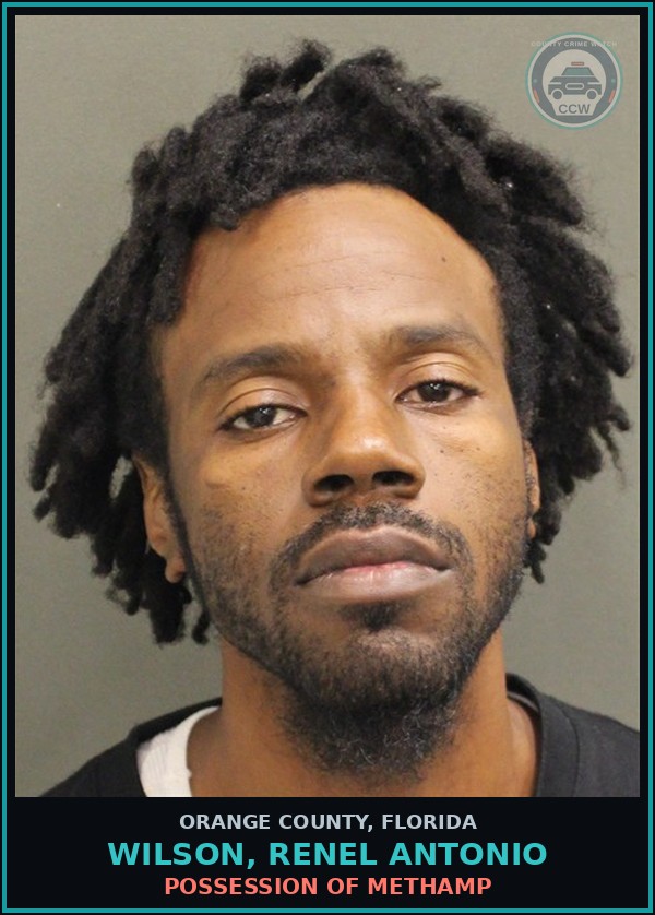 Booking mugshot of WILSON, RENEL ANTONIO in Orange County
