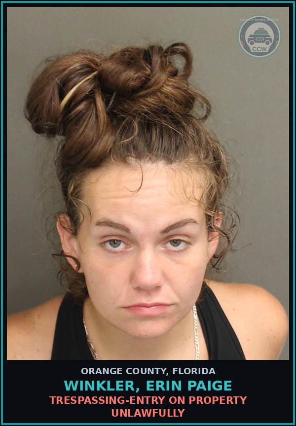 Booking mugshot of WINKLER, ERIN PAIGE in Orange County