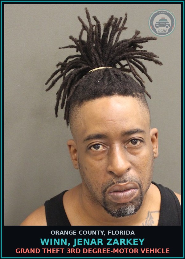 Booking mugshot of WINN, JENAR ZARKEY in Orange County