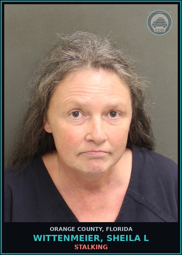 Booking mugshot of WITTENMEIER, SHEILA L in Orange County