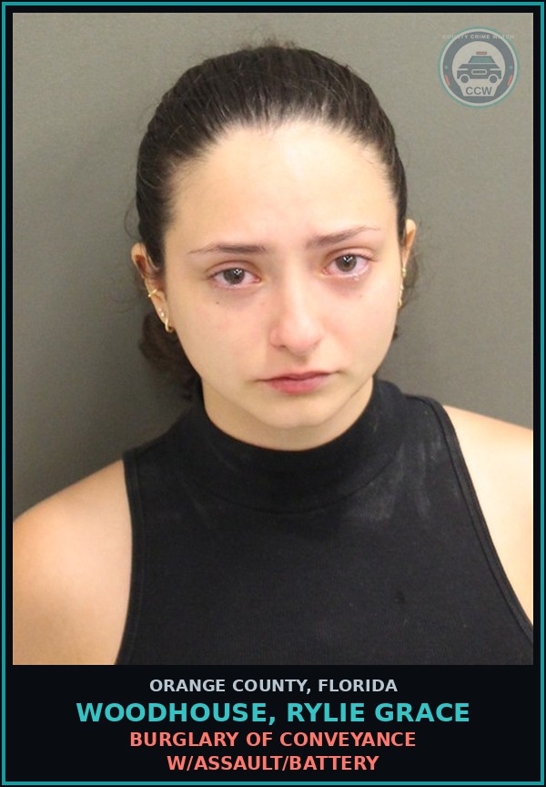 Booking mugshot of WOODHOUSE, RYLIE GRACE in Orange County