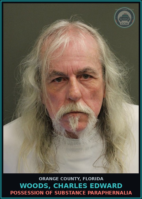 Booking mugshot of WOODS, CHARLES EDWARD in Orange County