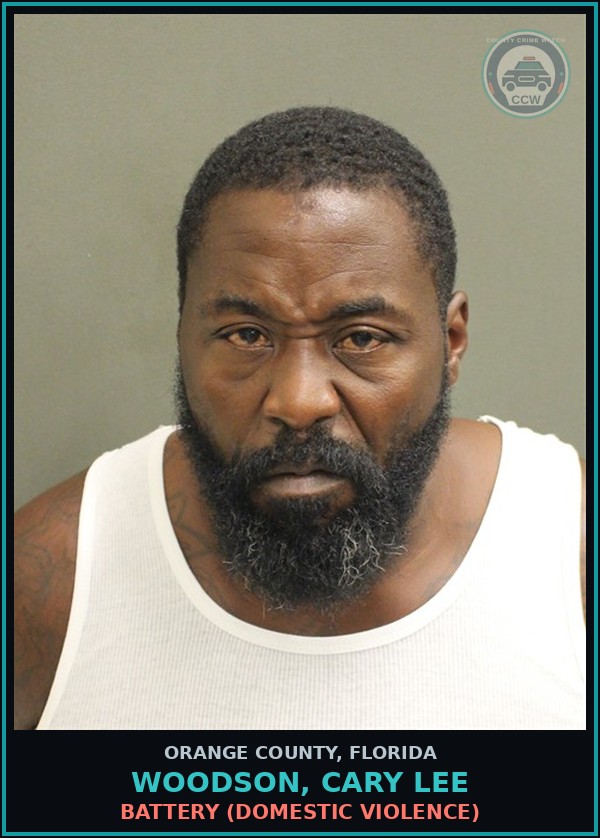 Booking mugshot of WOODSON, CARY LEE in Orange County