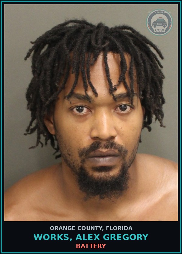 Booking mugshot of WORKS, ALEX GREGORY in Orange County