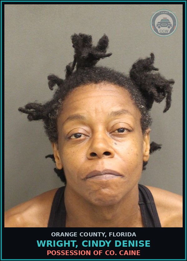 Booking mugshot of WRIGHT, CINDY DENISE in Orange County