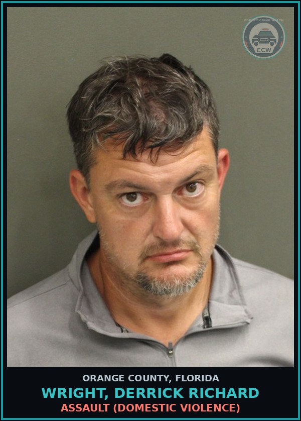 Booking mugshot of WRIGHT, DERRICK RICHARD in Orange County
