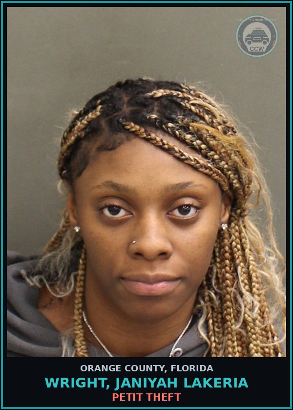 Booking mugshot of WRIGHT, JANIYAH LAKERIA in Orange County