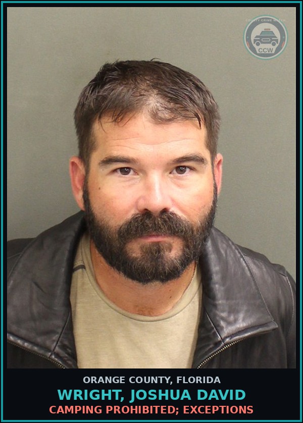 Booking mugshot of WRIGHT, JOSHUA DAVID in Orange County