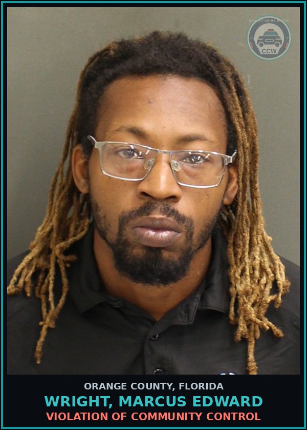 Booking mugshot of WRIGHT, MARCUS EDWARD in Orange County