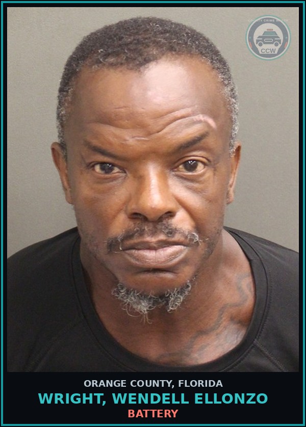 Booking mugshot of WRIGHT, WENDELL ELLONZO in Orange County