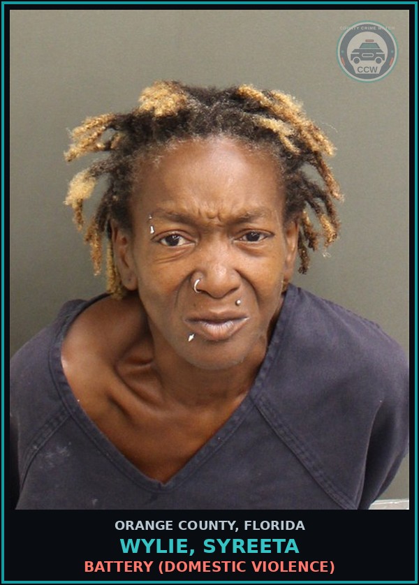 Booking mugshot of WYLIE, SYREETA in Orange County