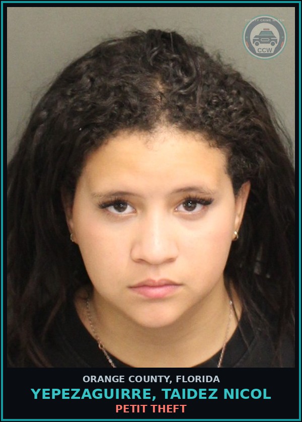Booking mugshot of YEPEZAGUIRRE, TAIDEZ NICOL in Orange County