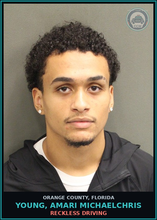 Booking mugshot of YOUNG, AMARI MICHAELCHRIS in Orange County