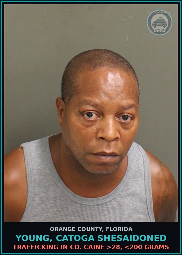 Booking mugshot of YOUNG, CATOGA SHESAIDONED in Orange County