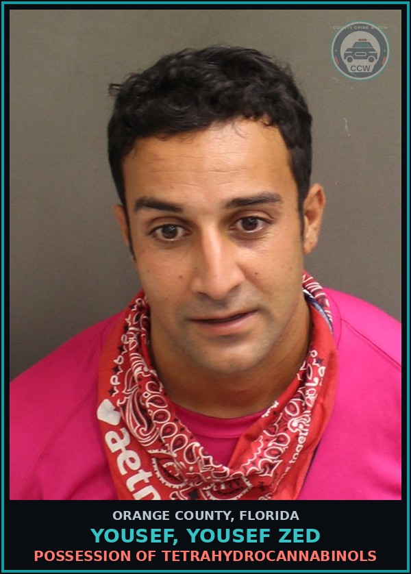 Booking mugshot of YOUSEF, YOUSEF ZED in Orange County