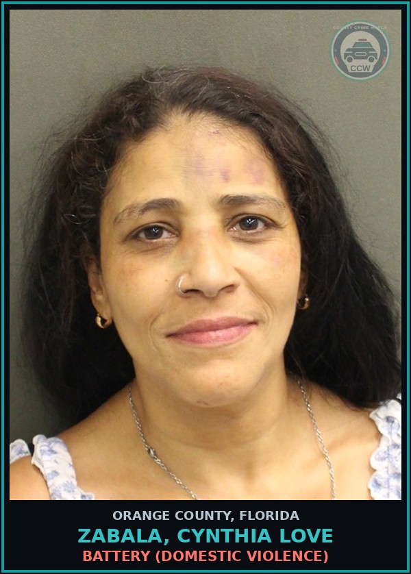 Booking mugshot of ZABALA, CYNTHIA LOVE in Orange County