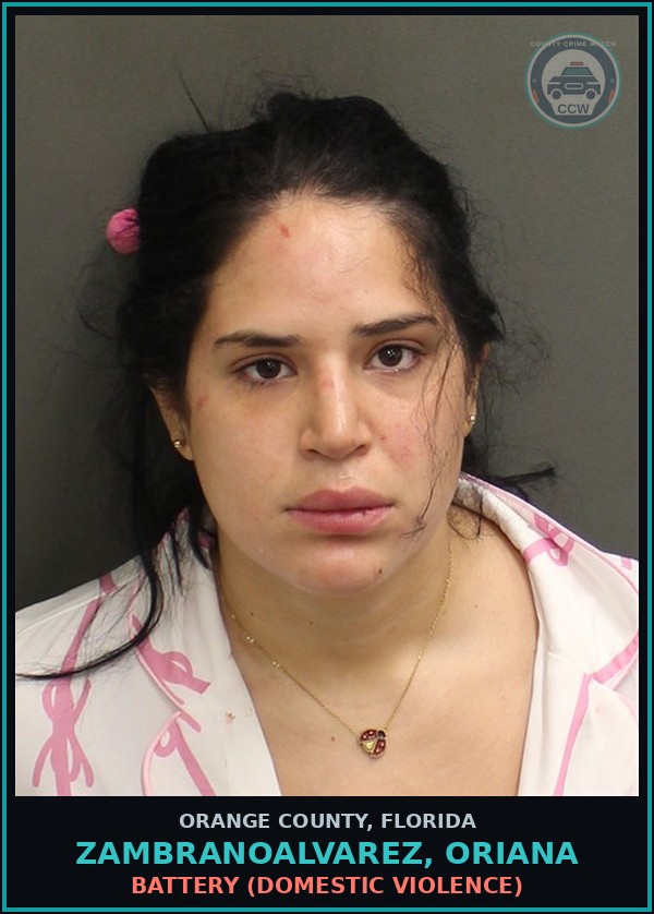Booking mugshot of ZAMBRANOALVAREZ, ORIANA in Orange County
