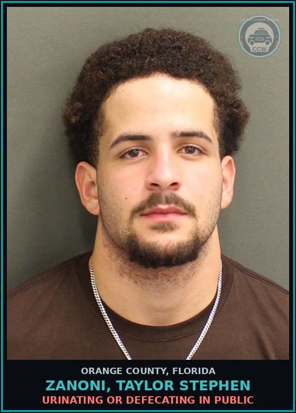 Booking mugshot of ZANONI, TAYLOR STEPHEN in Orange County
