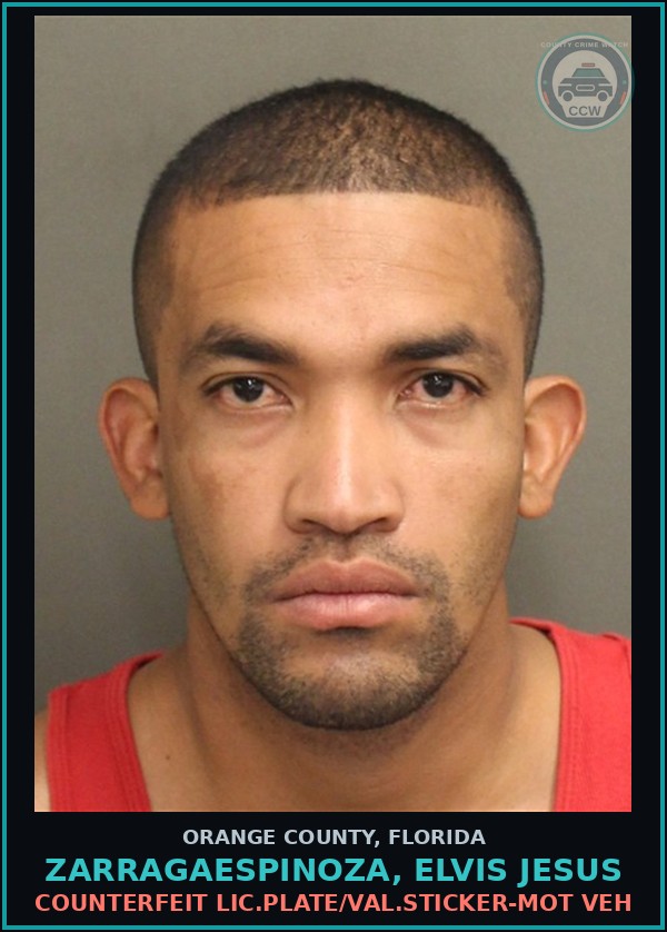 Booking mugshot of ZARRAGAESPINOZA, ELVIS JESUS in Orange County
