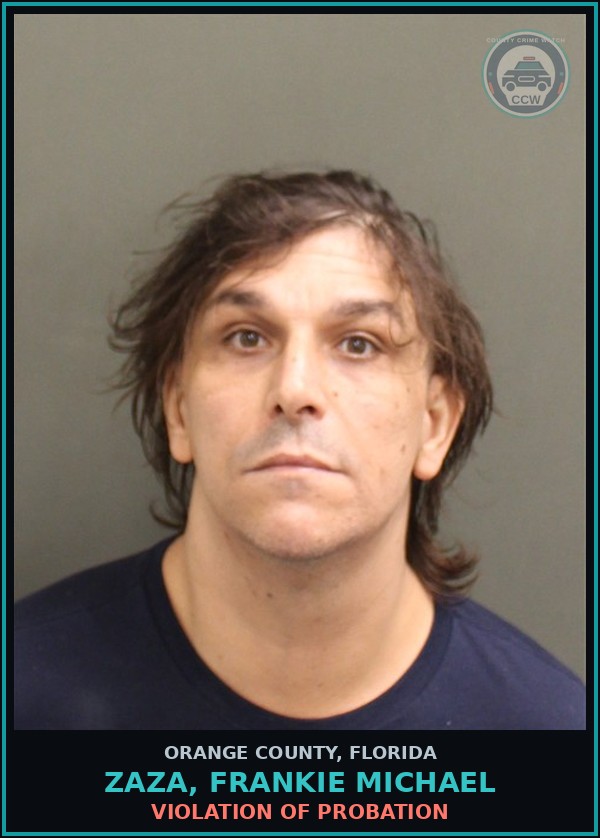 Booking mugshot of ZAZA, FRANKIE MICHAEL in Orange County