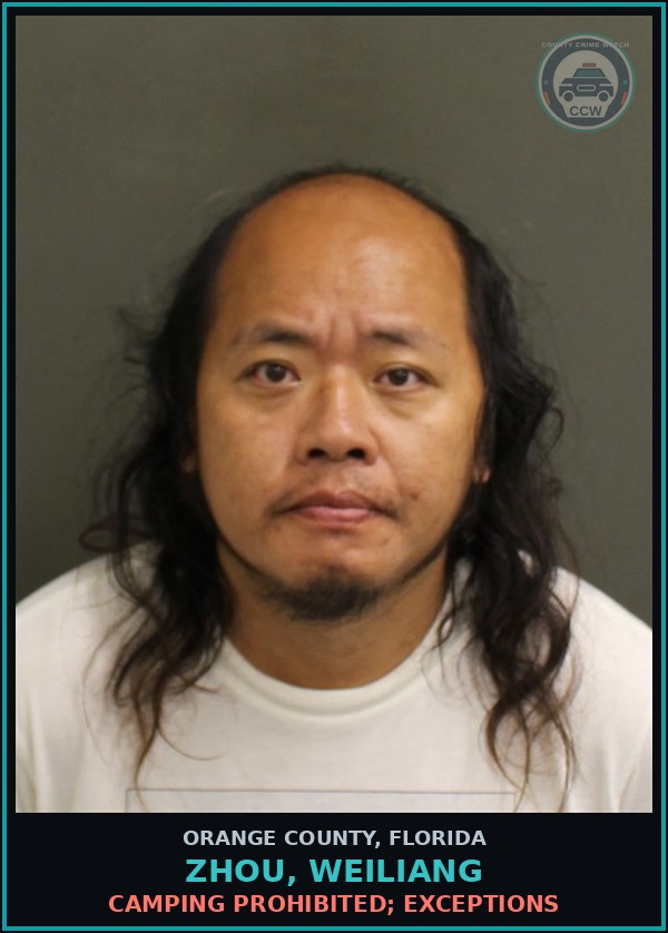 Booking mugshot of ZHOU, WEILIANG in Orange County