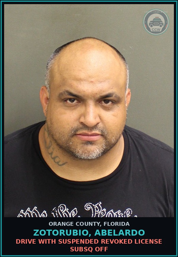 Booking mugshot of ZOTORUBIO, ABELARDO in Orange County