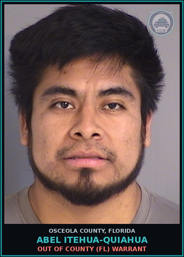 Booking mugshot of ABEL ITEHUA-QUIAHUA in Osceola County