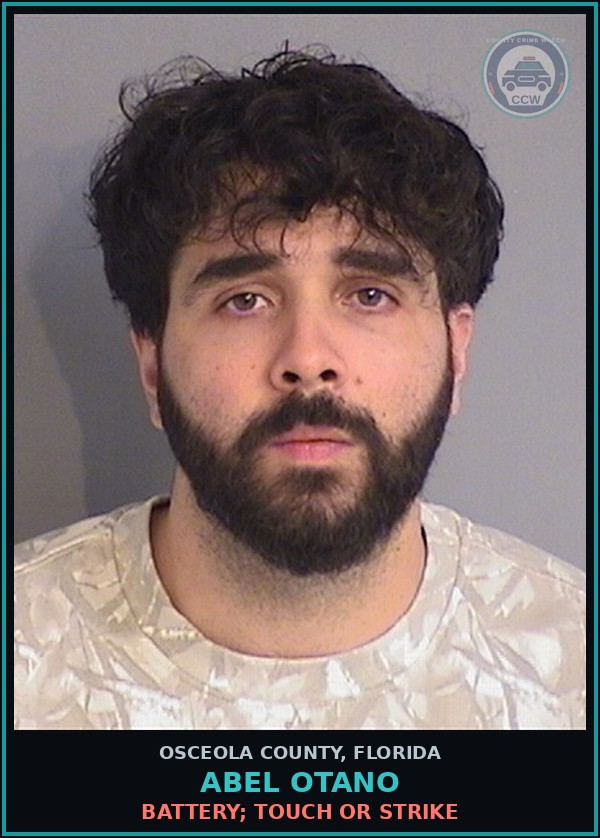 Booking mugshot of ABEL OTANO in Osceola County
