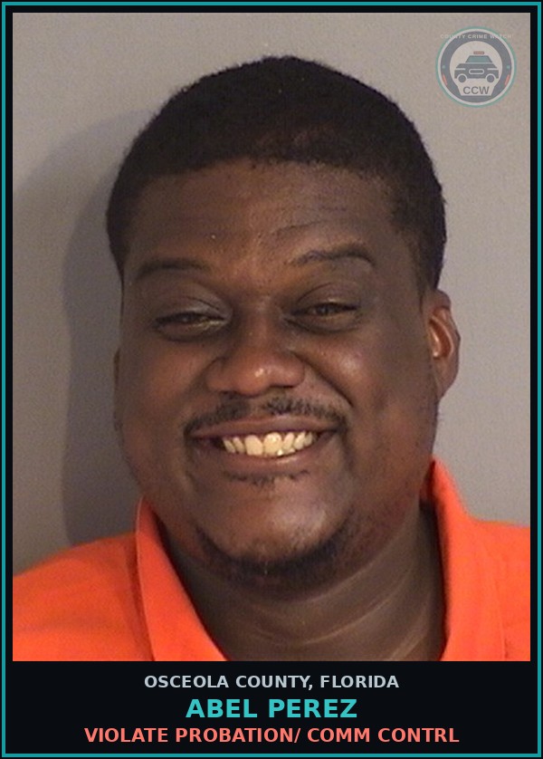 Booking mugshot of ABEL PEREZ in Osceola County