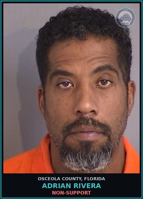 Booking mugshot of ADRIAN RIVERA in Osceola County