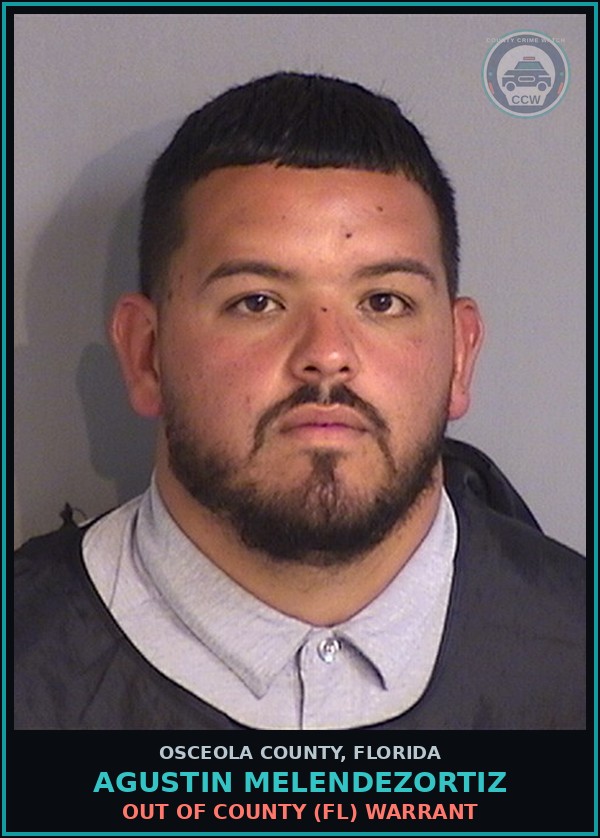 Booking mugshot of AGUSTIN MELENDEZORTIZ in Osceola County