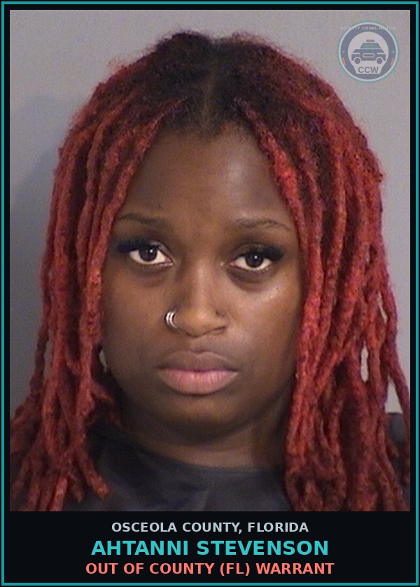 Booking mugshot of AHTANNI STEVENSON in Osceola County