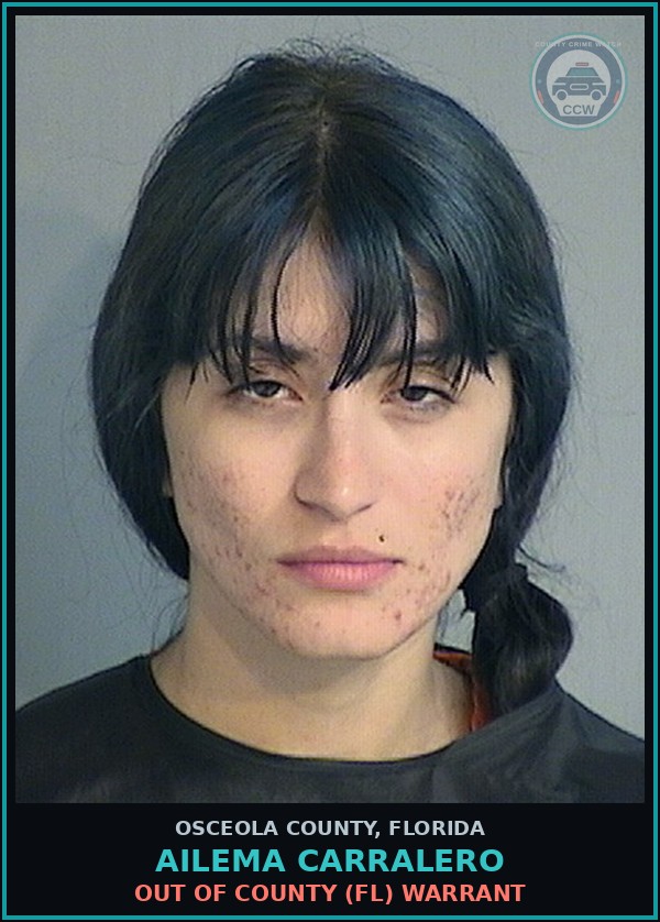 Booking mugshot of AILEMA CARRALERO in Osceola County