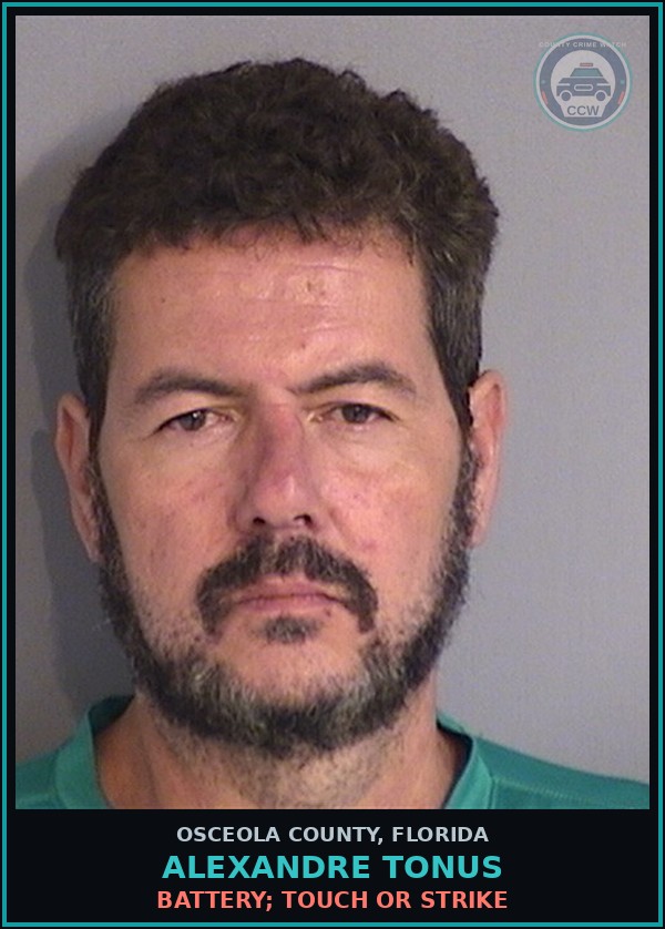Booking mugshot of ALEXANDRE TONUS in Osceola County