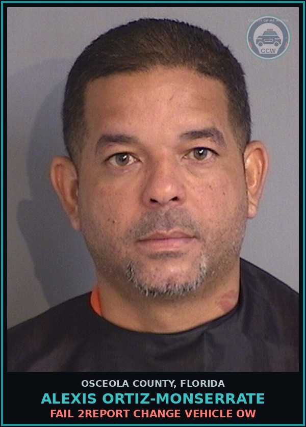 Booking mugshot of ALEXIS ORTIZ-MONSERRATE in Osceola County