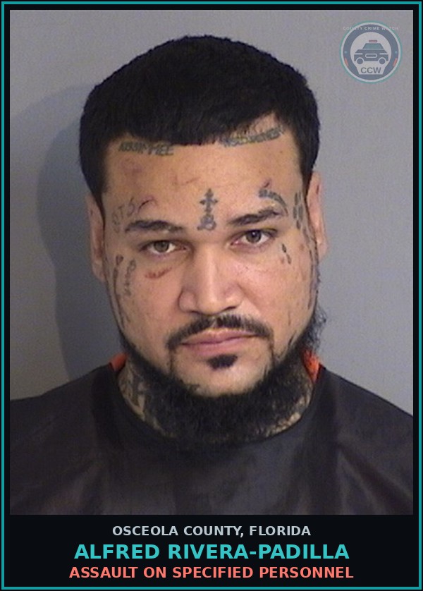Booking mugshot of ALFRED RIVERA-PADILLA in Osceola County