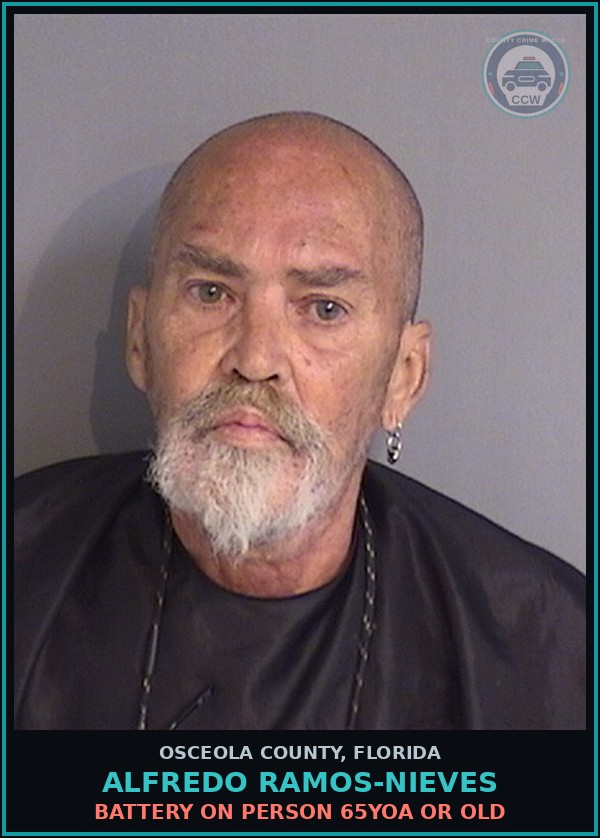 Booking mugshot of ALFREDO RAMOS-NIEVES in Osceola County