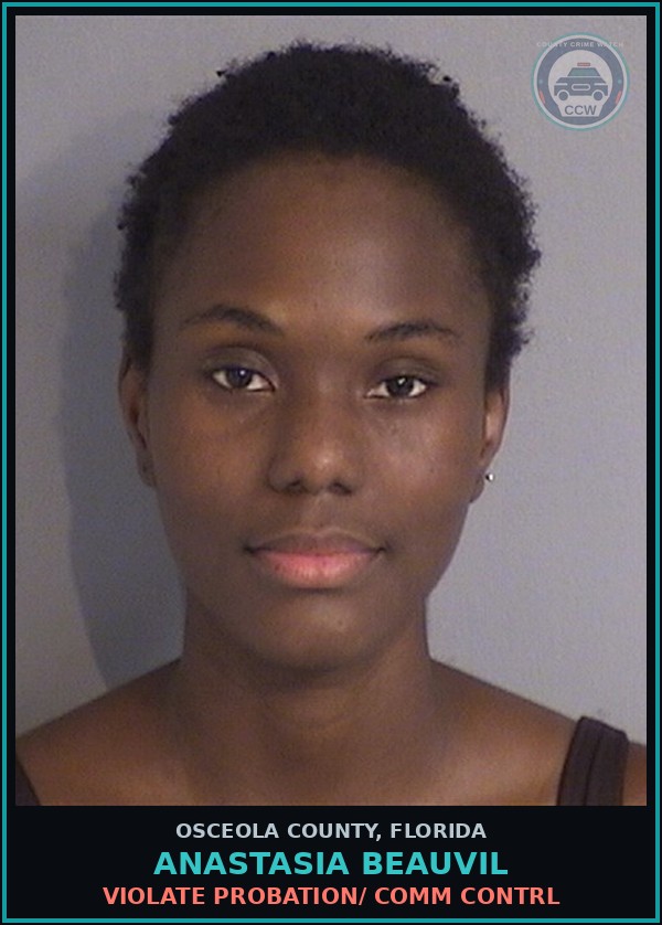 Booking mugshot of ANASTASIA BEAUVIL in Osceola County